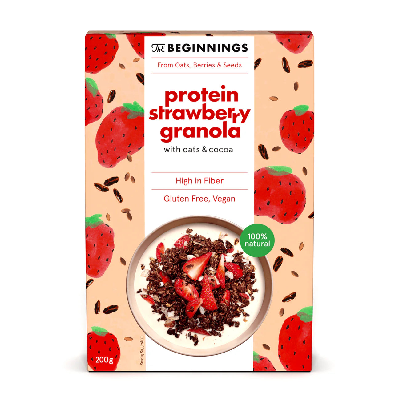Granola protéiné à la fraise