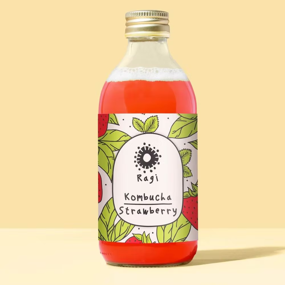 Erdbeer-Kombucha